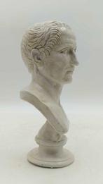 sculptuur, Busto di Giulio Cesare - 30 cm - marmerstof, Antiek en Kunst