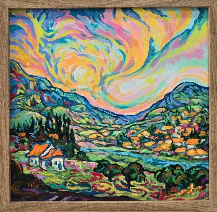 Vitaly Leshukov Soldatov (1968) - Torbellino de luz, Antiek en Kunst, Kunst | Schilderijen | Klassiek