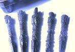 Sjamanistische zetel 5 Phurbas Skulls, schedel, botten,