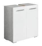 Wastafelkast Jupiter 60 x 30 x 60 cm Beton grijs wit, Verzenden