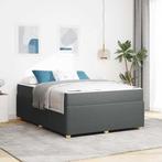 vidaXL Bedframe met matras met matras Donkergrijs 160 x 200, Verzenden, Nieuw