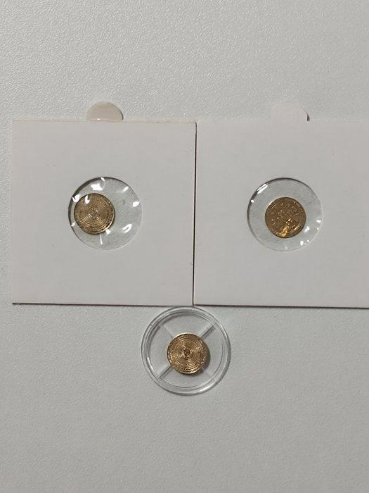 Europa. Gold Medal ND Europa (3 stuks) (Zonder Minimumprijs), Postzegels en Munten, Munten | Europa | Niet-Euromunten