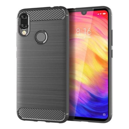 Xiaomi Redmi Note 7 Hoesje - Carbon Fiber Textuur Shockproof, Télécoms, Téléphonie mobile | Housses, Coques & Façades | Marques Autre