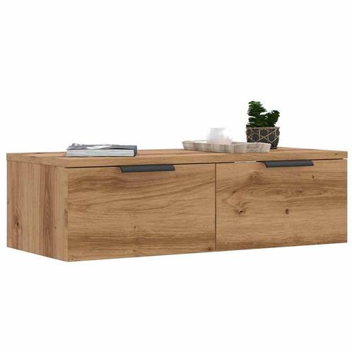 vidaXL Wandkast 68x30x20 cm bewerkt hout artisanaal, Huis en Inrichting, Kasten | Overige, Nieuw, Verzenden