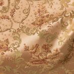 Raro Tessuto Lampasso Damascato Italiano – beige goudkleurig