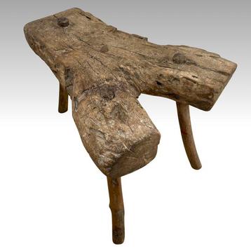 Tabouret - Orme - De la traite