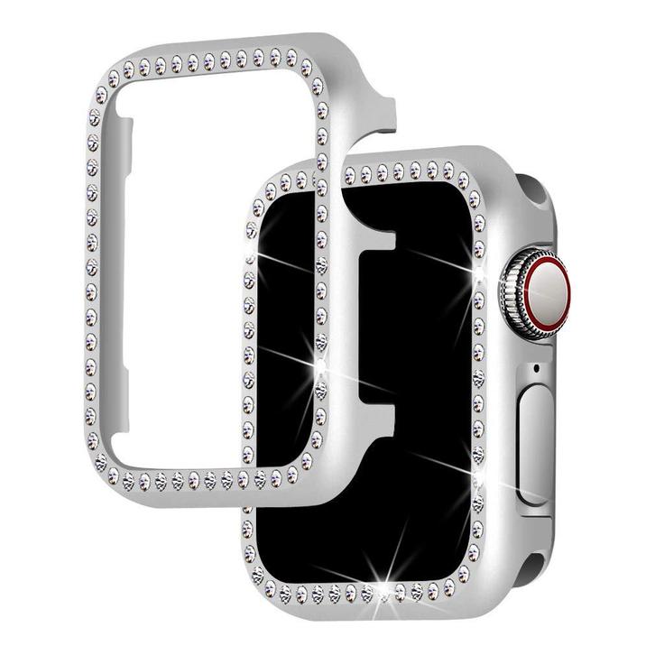 DrPhone Apple Watch 1/2/3 38mm TPU Bling Case met Kristal, Handtassen en Accessoires, Smartwatches, Nieuw, Verzenden
