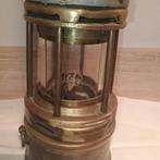 Plafondlamp - Glas, IJzer, Messing - Mijnwerkerslamp