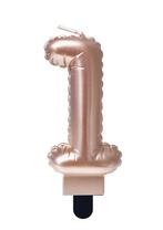 Kaars Folie Ballon Rose Goud 1 10cm, Verzenden
