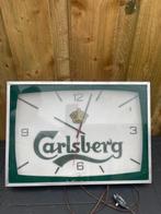 Lichtbak - Vintage Carlsberg Lichtbak Klok – Reclameklok uit, Antiek en Kunst