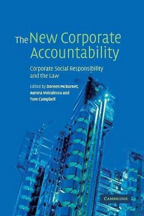 New Corporate Accountability 9780521142090, Boeken, Overige Boeken, Gelezen, Verzenden
