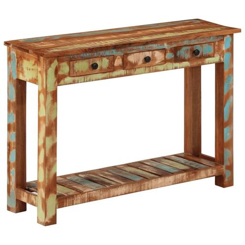vidaXL Wandtafel 110x30x76 cm massief gerecycled hout, Huis en Inrichting, Kasten | Overige, Nieuw, Verzenden