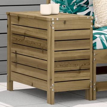 vidaXL Tuinvoetenbank 62x31,5x52 cm geïmpregneerd grenenhout, Verzenden