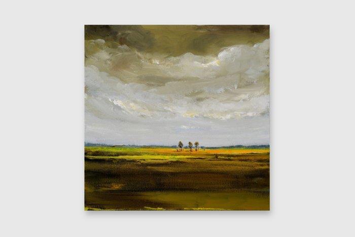 Matthieu van Riel - Dutch Landscape, Antiek en Kunst, Kunst | Schilderijen | Modern