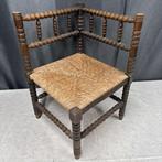 Chaise - Bois, Riet, bois de chêne. - Bobbinstoel, vintage., Antiek en Kunst
