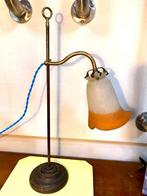 Tafellamp - Messing, Glas - Rethondes (Degue)