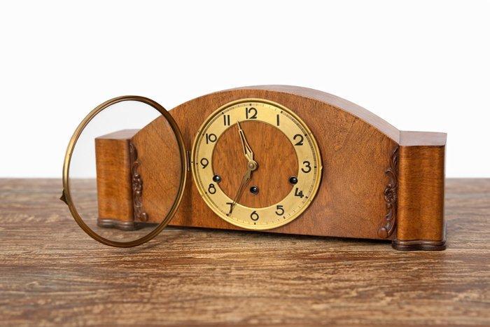 Horloge - Bois, Laiton, Verre - 1910-1920, Antiquités & Art, Antiquités | Horloges