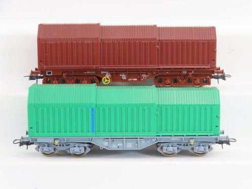 Roco H0 - 46295/76461 - Transport de fret - 2x wagons, Hobby en Vrije tijd, Modeltreinen | H0