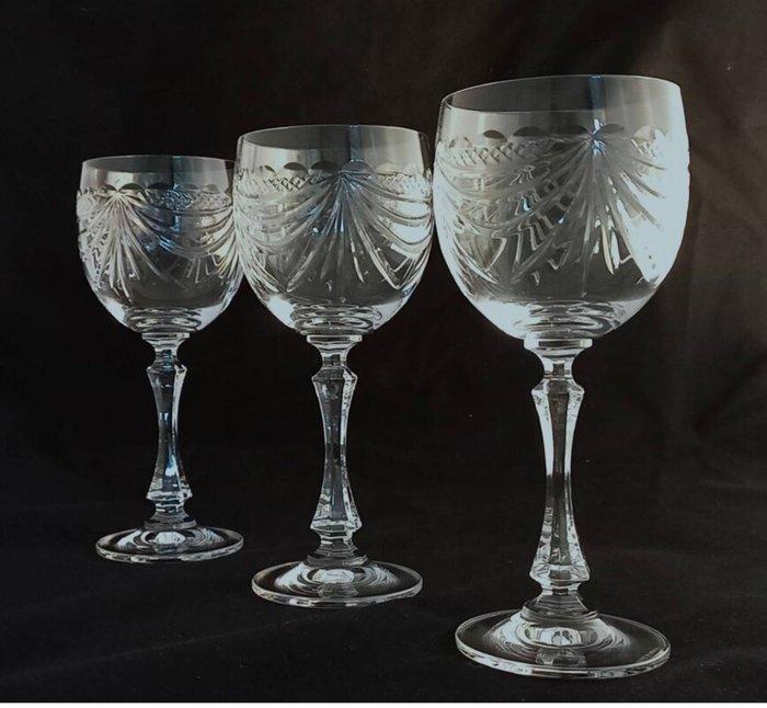 Cristal de Lorraine - Champagneglas (6) - Kristal - Modele, Antiek en Kunst, Antiek | Meubels | Tafels