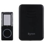 Byron - draadloze deurbel -150m - zwart - IP44 - model:, Verzenden