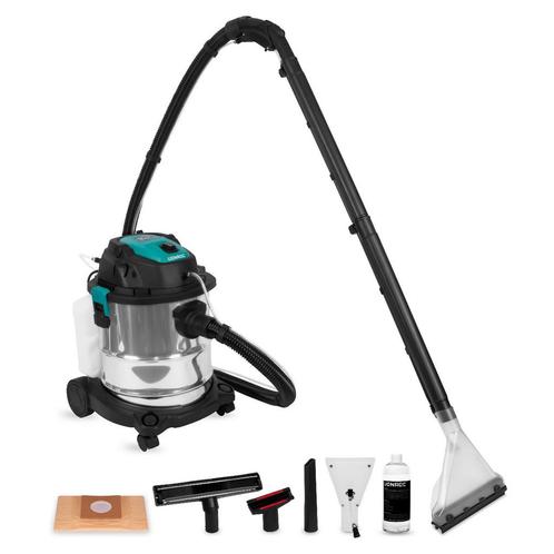 Tapijtreiniger 1400W | Incl. reinigingsmiddel en diverse, Doe-het-zelf en Bouw, Reinigingsmachines, Nieuw, Verzenden