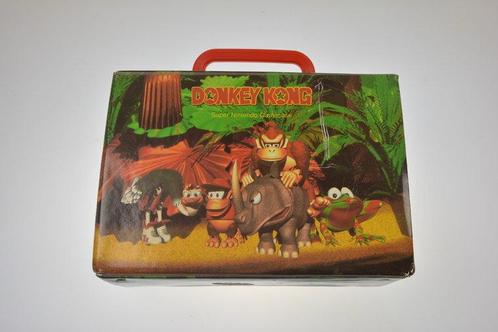 Originele Vintage Donkey Kong Country Koffer, Games en Spelcomputers, Spelcomputers | Nintendo Super NES, Verzenden