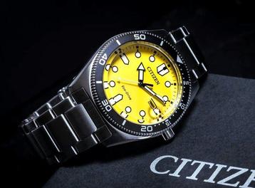 Citizen - AVIATOR 1860 Yellow - Eco Drive - Zonder beschikbaar voor biedingen