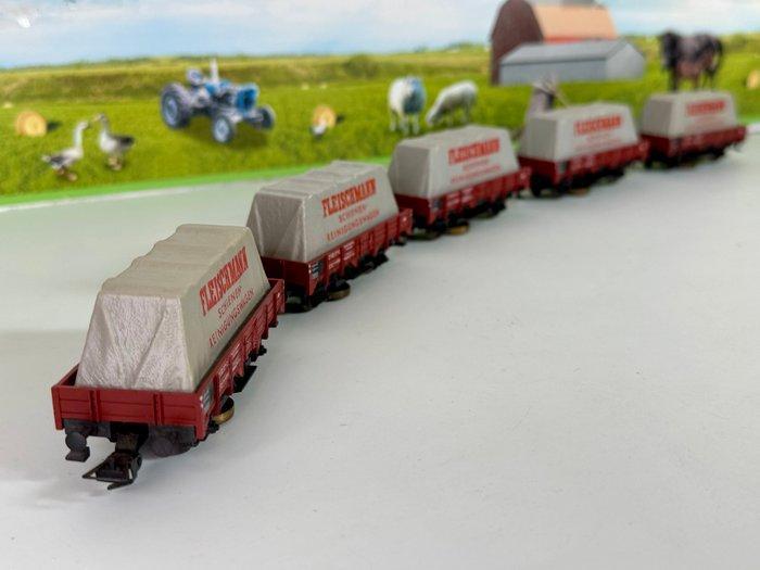 Fleischmann H0 - 5569 - Wagon de marchandises pour trains, Hobby en Vrije tijd, Modeltreinen | H0
