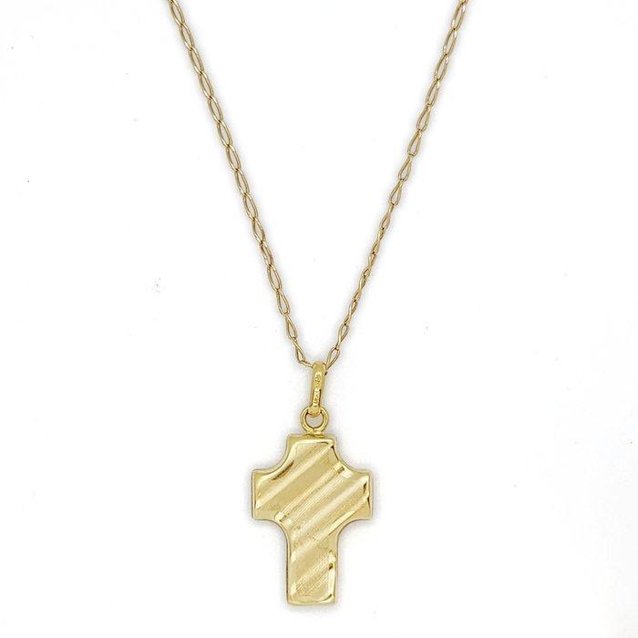 Ketting met hanger - 18 karaat Geel goud, Handtassen en Accessoires, Antieke sieraden