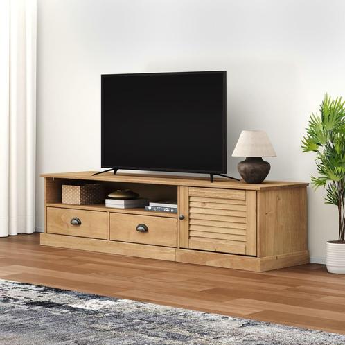 vidaXL Meuble TV VIGO 156x40x40 cm bois massif de pin, Maison & Meubles, Armoires | Mobilier de télévision, Neuf, Envoi