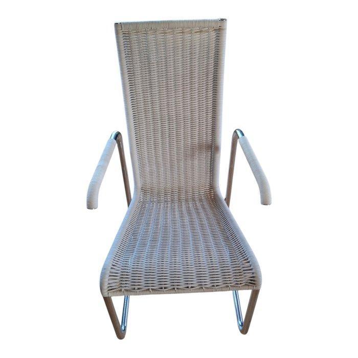 Tecta - Axel Bruchhäuser - Stoel - D20 - Staal, Rattan, Antiek en Kunst, Antiek | Meubels | Stoelen en Sofa's