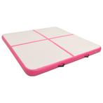 Gymnastiekmat met pomp opblaasbaar 200x200x20 cm PVC roze, Sport en Fitness, Yoga en Pilates, Nieuw, Verzenden