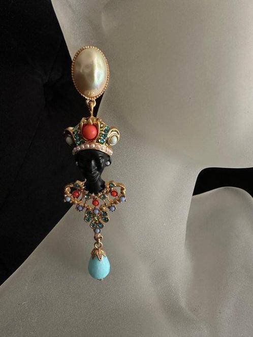 Verguld - Oorbellen - Asymmetrisch Londen, Antiek en Kunst, Curiosa en Brocante
