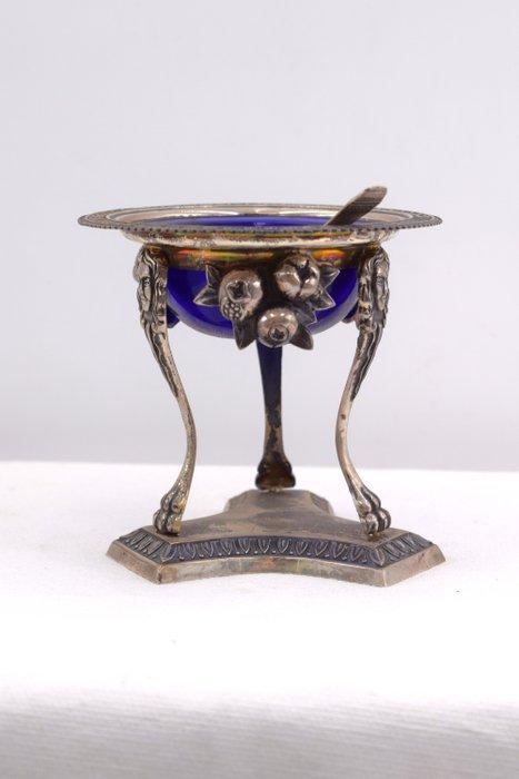 Zoutvat - .800 zilver, Antiek en Kunst, Antiek | Zilver en Goud