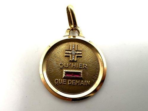 Zonder Minimumprijs - A. Augis - Hanger - 18 karaat Geel, Handtassen en Accessoires, Antieke sieraden