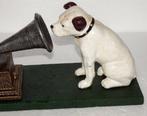 Gietijzeren HMV His Masters Voice Dog and Record, Antiek en Kunst