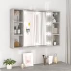 vidaXL Spiegelkast met LED-verlichting 76x15x55 cm, Verzenden, Nieuw