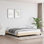 vidaXL Cadre de lit Crème 160 x 200 cm Tissu, Maison & Meubles, Chambre à coucher | Lits, Neuf, Verzenden