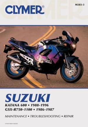 Clymer Suzuki Katana 600 1988-1996, Gsx-R750-1100, 1986-1987, Livres, Langue | Langues Autre, Envoi