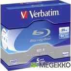 Verbatim BD-R Blu-Ray 25GB 6X 5st. Jewelcase, Cd's en Dvd's, Verzenden, Nieuw in verpakking