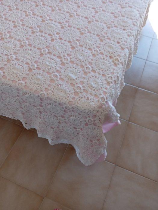 Bedsprei - 220 cm - 215 cm - Katoenen dekbedhoes, Antiek en Kunst, Antiek | Tapijten, Tafelkleden en Textiel