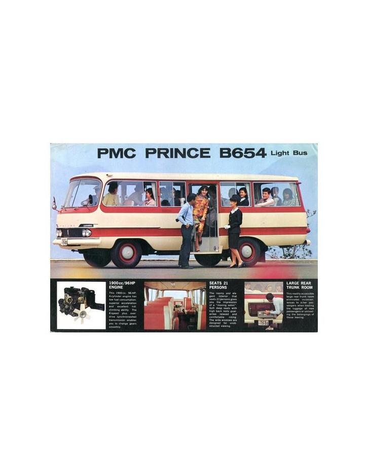 1962 PMC PRINCE B654 LIGHT BUS LEAFLET ENGELS, Livres, Autos | Brochures & Magazines, Enlèvement ou Envoi