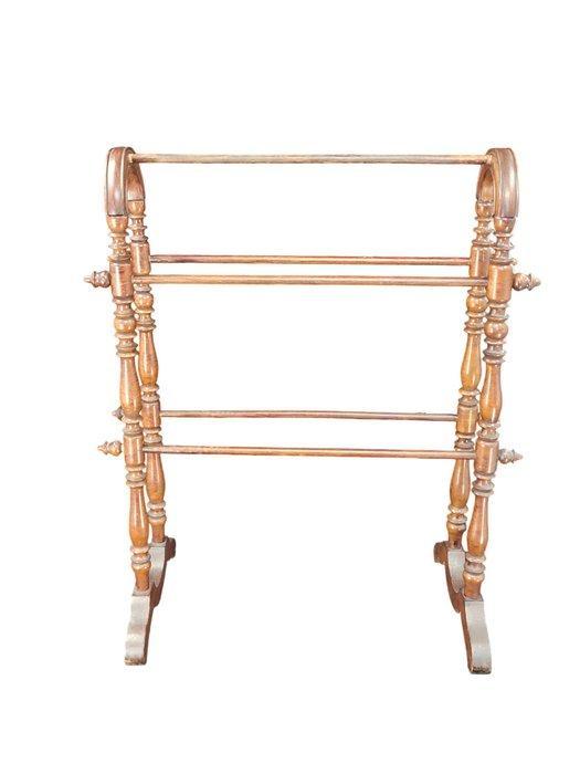 Antiker Handtuchhalter – Buchenholz – Jugendstil - Standaard, Antiek en Kunst, Curiosa en Brocante