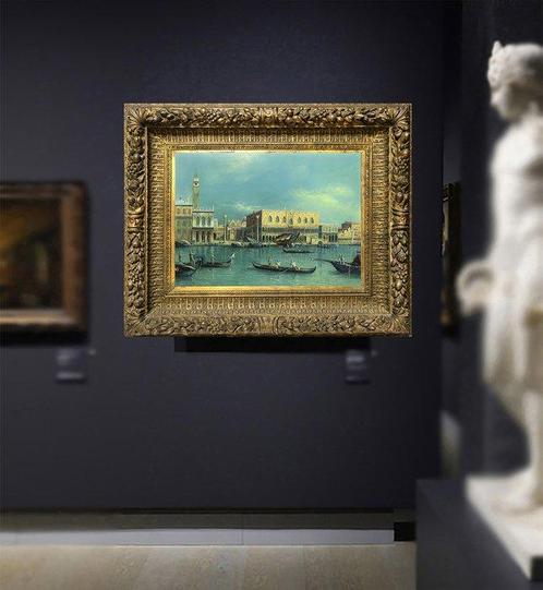 Scuola italiana (XX), After Canaletto - Veduta di Venezia, Antiek en Kunst, Kunst | Schilderijen | Klassiek