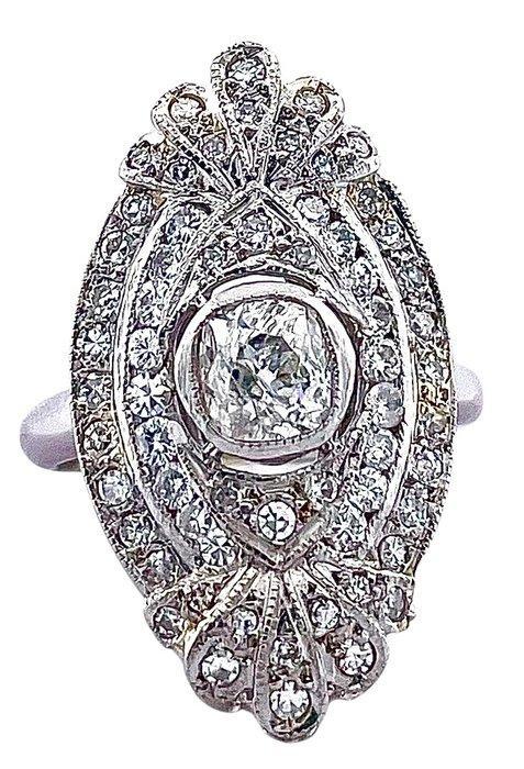 Ring Platina Diamant (Natuurlijk), Handtassen en Accessoires, Ringen