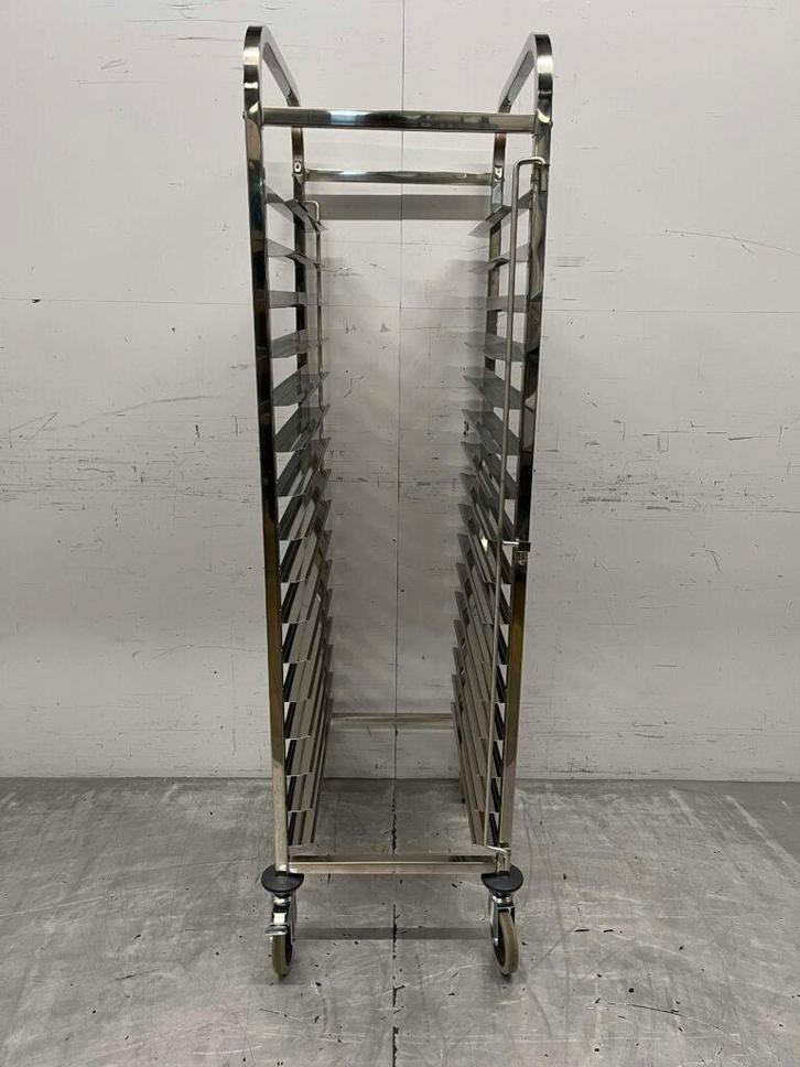 Chariot à feuilles en acier inoxydable 16 x 60/40 cm 173 cm, Articles professionnels, Horeca | Autre, Envoi