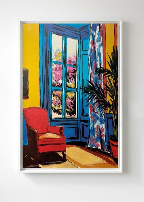 E. García - SALÓN FRANCÉS XL (NO RESERVE), Antiek en Kunst, Kunst | Schilderijen | Modern