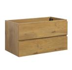 Wastafelkast Angela 90 x 48 cm Eiken Hangend Wastafelmeubel, Verzenden, Nieuw