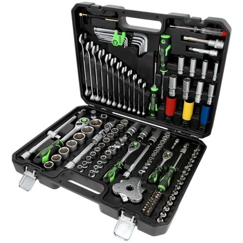 Competition 1/4 + 3/8 + 1/2 Dopsleutelset 132-delig, Auto diversen, Autogereedschap, Nieuw, Verzenden
