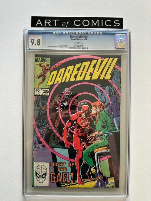 Daredevil #205 - CGC Graded 9.8 - 1 Graded comic - Eerste, Boeken, Strips | Comics